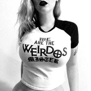 Hot Topic We Are The Weirdos Mister Baseball Tee